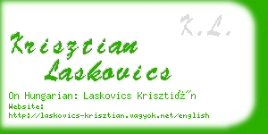 krisztian laskovics business card